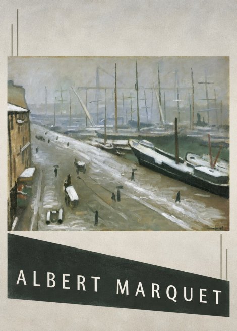 Albert Marquet Le Havre, Le Bassin Sous La Neige No3 - Plakat