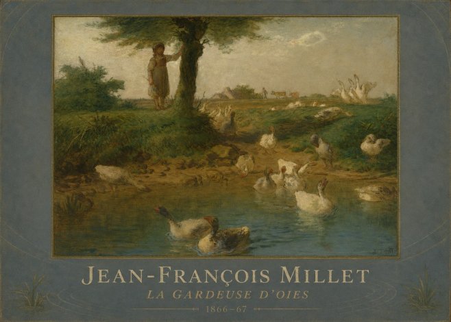 Jean-François Millet La Gardeuse D'oies No3 - Plakat