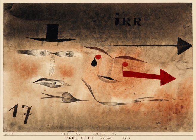 Paul Klee Siebzehn, Irr No6 - Plakat