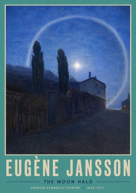 Eugène Jansson The Moon Halo No4 - Plakat