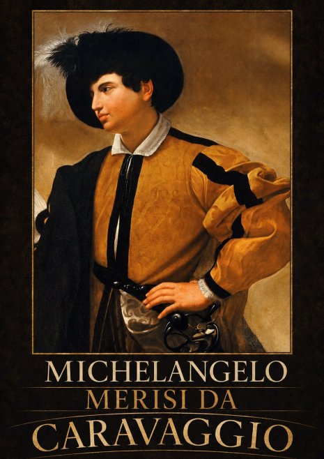 Michelangelo Merisi da Caravaggio Portrait of a Young Man No3 - Plakat