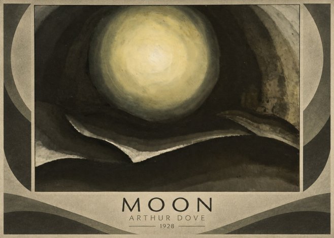Arthur Dove Moon No1 - Plakat