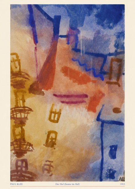 Paul Klee Der Hof (Sonne Im Hof) No5 - Plakat