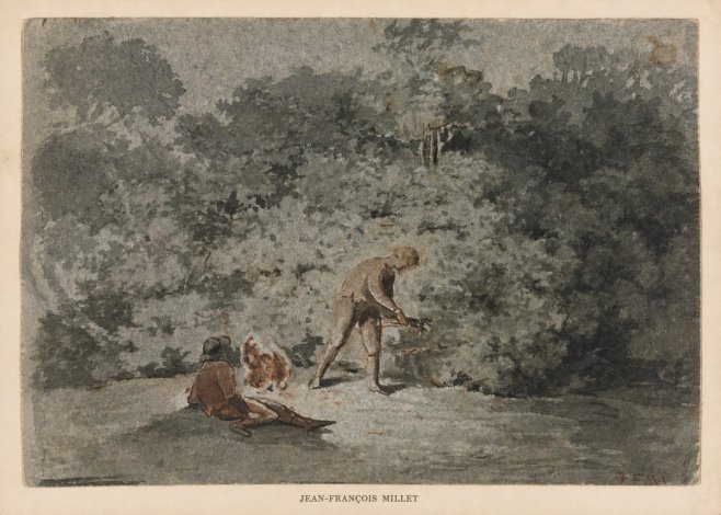 Jean-François Millet Faggot Gatherer No6 - Plakat