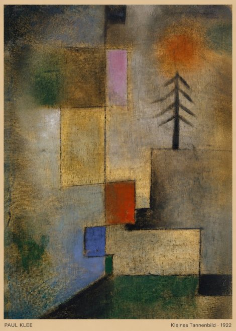 Paul Klee Kleines Tannenbild No5 - Plakat