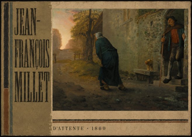 Jean-François Millet D'attente No2 - Plakat