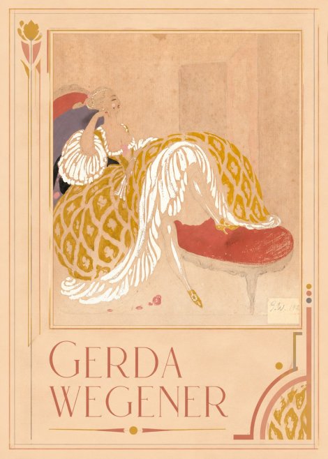 Gerda Wegener Woman in Yellow Dress No1 - Plakat