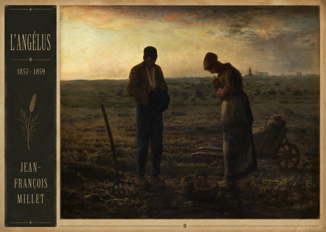 Jean-François Millet L'angélus III No2 - Plakat