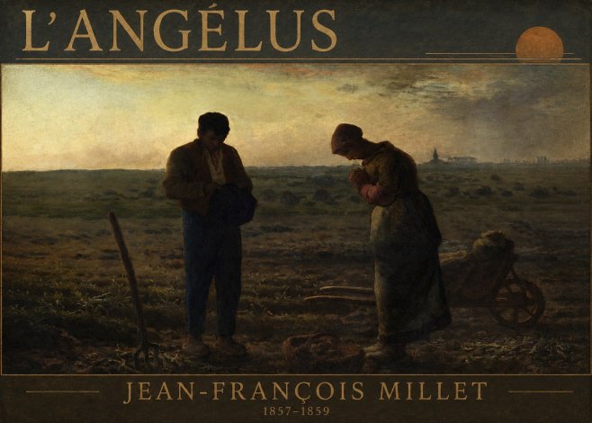 Jean-François Millet L'angélus III No3 - Plakat