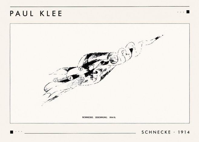 Paul Klee Schnecke No1 - Plakat