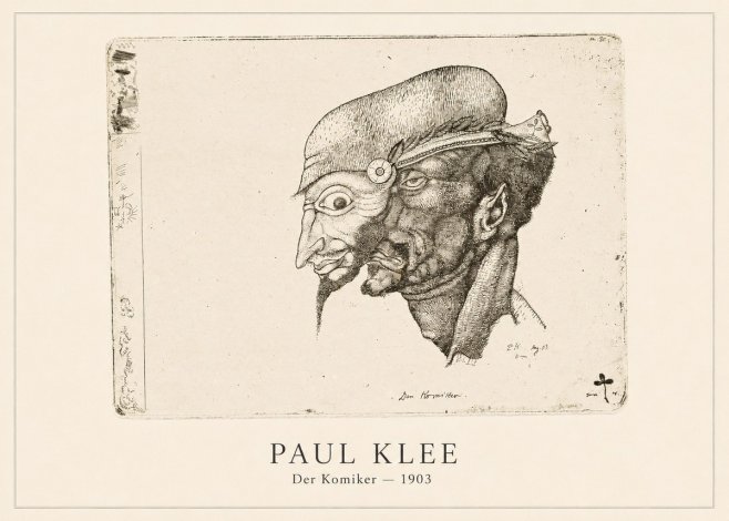 Paul Klee Der Komiker No4 - Plakat