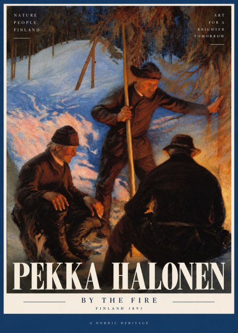 Pekka Halonen By the Fire No5 - Plakat
