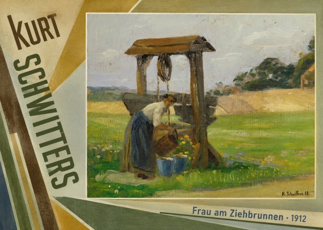 Kurt Schwitters Frau Am Ziehbrunnen No5 - Plakat