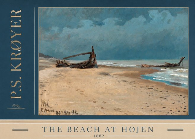 P.S. Krøyer The Beach at Højen No2 - Plakat