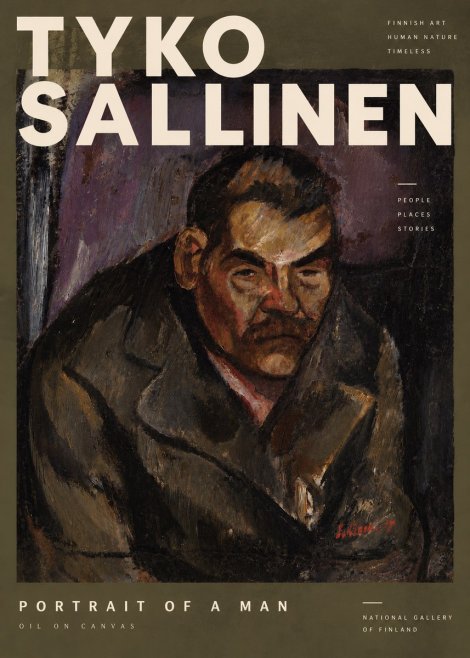 Tyko Sallinen Portrait of a Man V No4 - Plakat