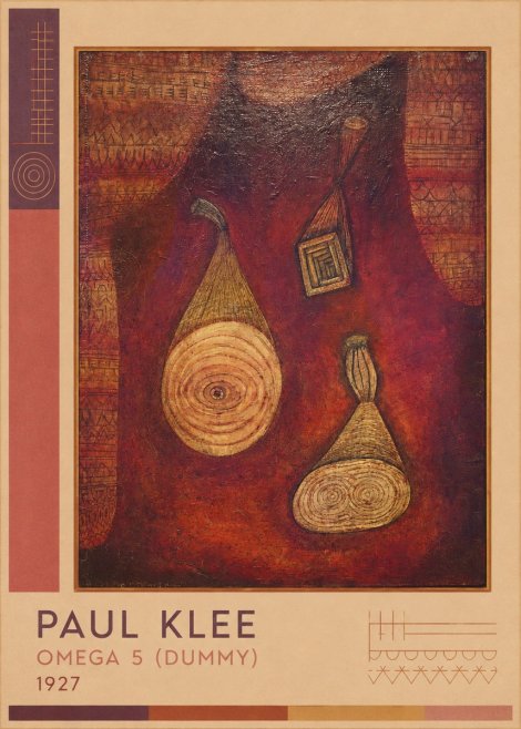 Paul Klee Omega 5 (Dummy) No2 - Plakat
