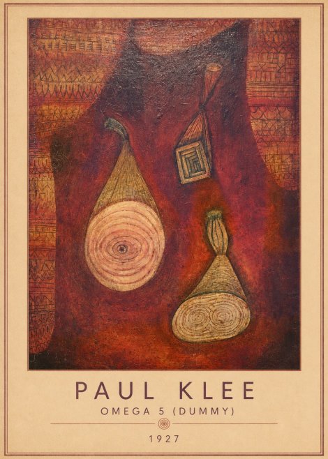Paul Klee Omega 5 (Dummy) No4 - Plakat