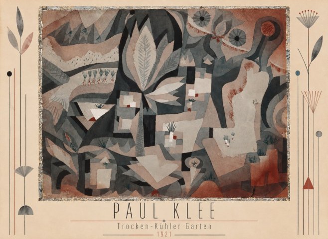 Paul Klee Trocken-kühler Garten No3 - Plakat