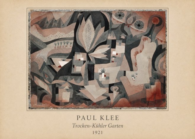 Paul Klee Trocken-kühler Garten No4 - Plakat