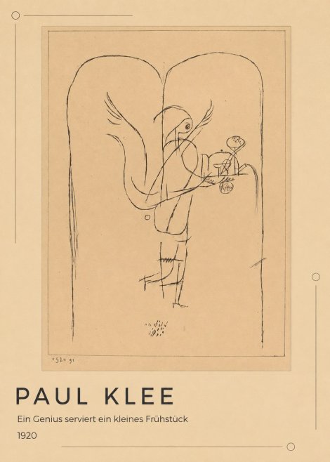 Paul Klee Ein Genius Serviert Ein Kleines Frühstück No1 - Plakat