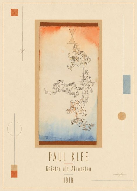Paul Klee Geister Als Akrobaten No1 - Plakat