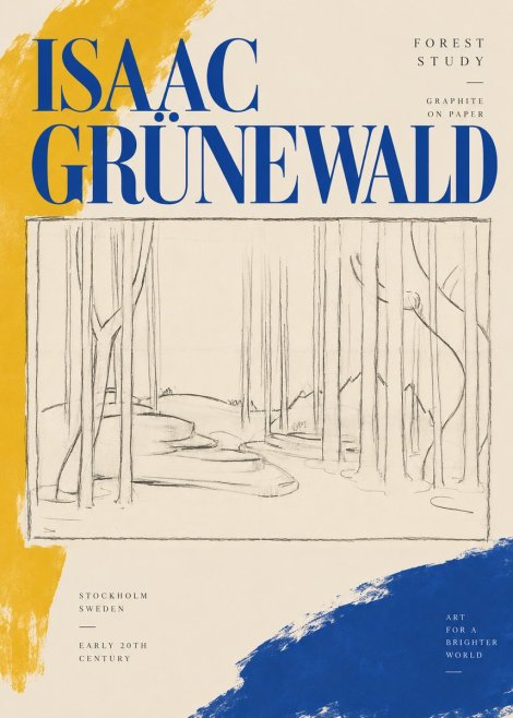 Isaac Grünewald Forest Path No4 - Plakat