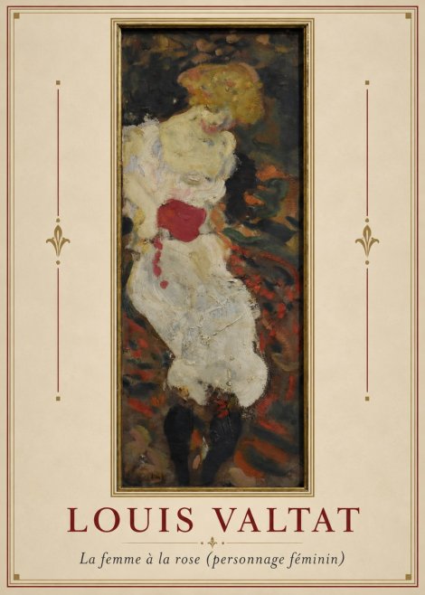 Louis Valtat La Femme À La Rose (Personnage Féminin) No2 - Plakat