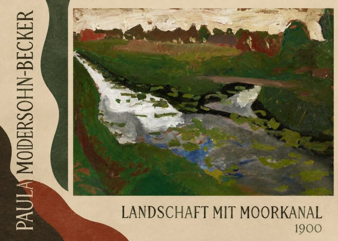 Paula Modersohn-Becker Landschaft Mit Moorkanal No4 - Plakat