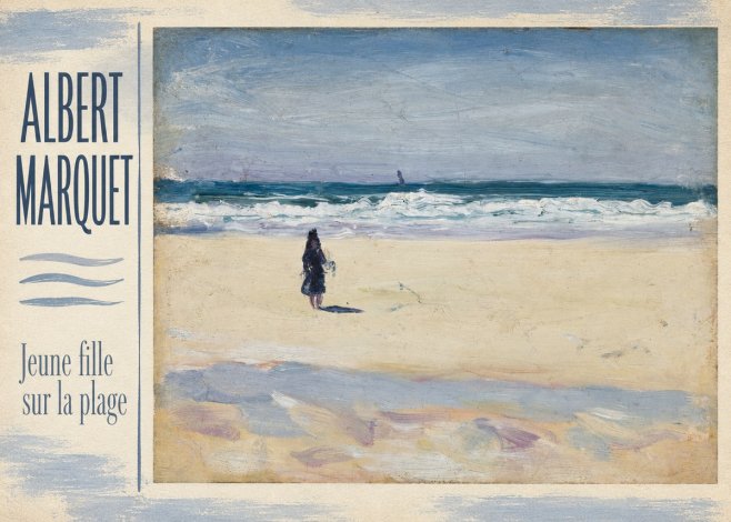 Albert Marquet Jeune Fille Sur La Plage No3 - Plakat