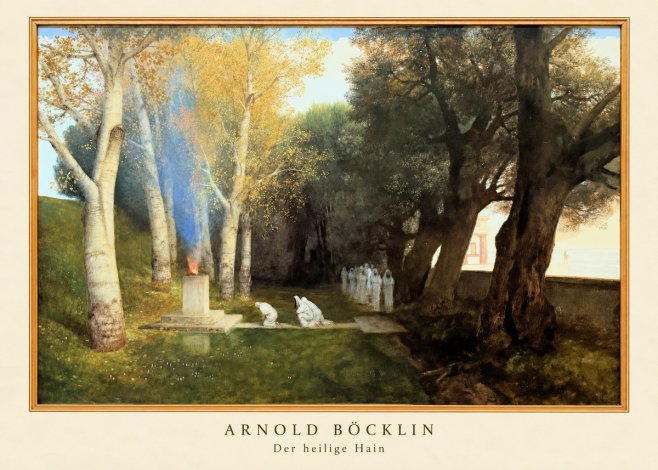 Arnold Böcklin Der Heilige Hain II No2 - Plakat