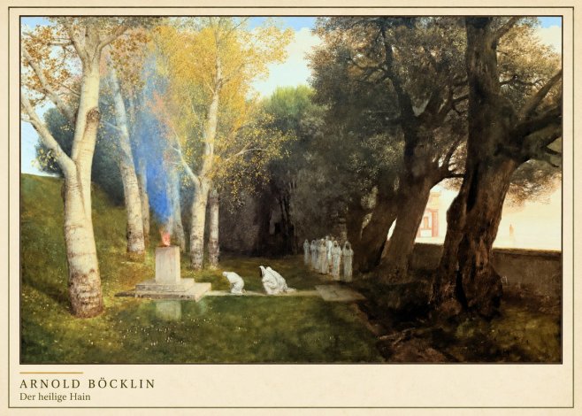 Arnold Böcklin Der Heilige Hain II No4 - Plakat