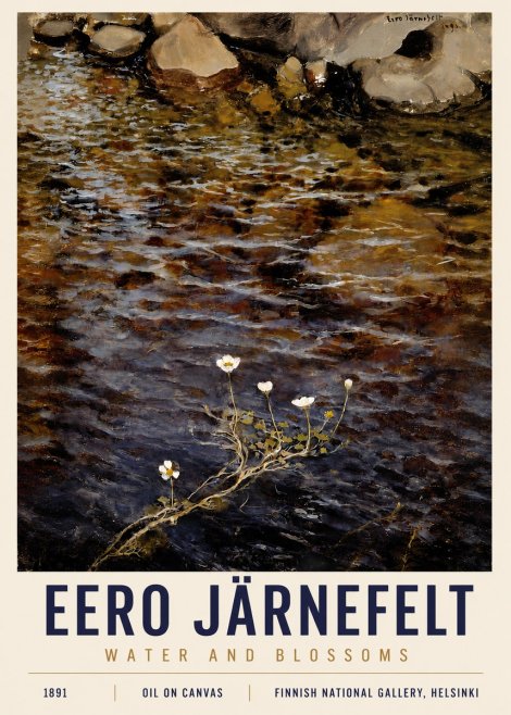 Eero Järnefelt Water and Blossoms No4 - Plakat