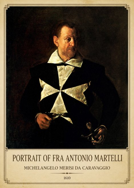 Michelangelo Merisi da Caravaggio Portrait of Fra Antonio Martelli No3 - Plakat