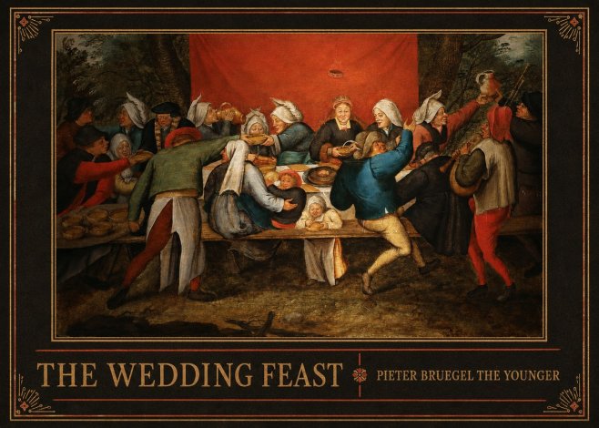 Pieter Bruegel The Wedding Feast No2 - Plakat