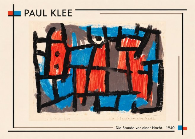 Paul Klee Die Stunde Vor Einer Nacht No2 - Plakat