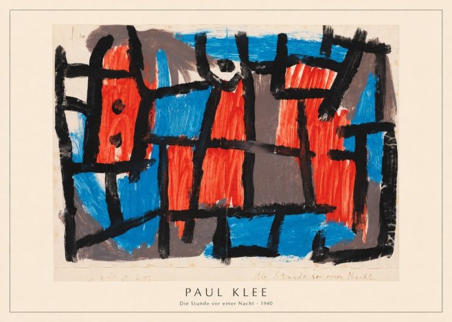 Paul Klee Die Stunde Vor Einer Nacht No4 - Plakat