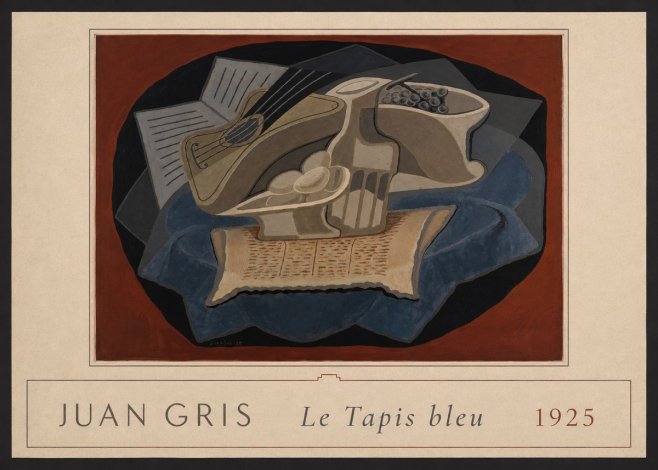 Juan Gris Le Tapis Bleu No4 - Plakat