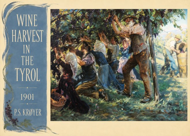 P.S. Krøyer Wine Harvest in the Tyrol No4 - Plakat