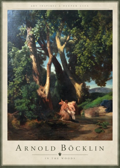 Arnold Böcklin In the Woods No5 - Plakat