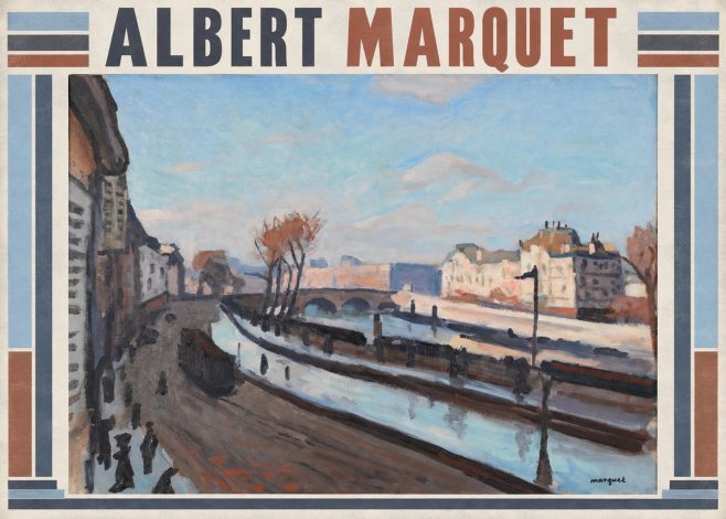 Albert Marquet Le Pont-neuf No5 - Plakat