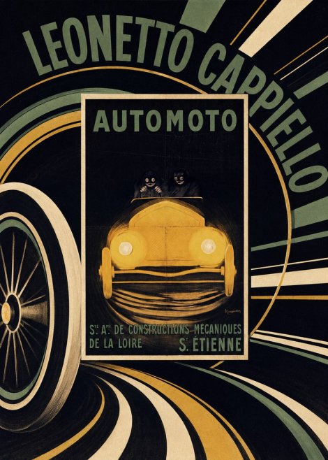 Leonetto Cappiello Automoto No5 - Plakat