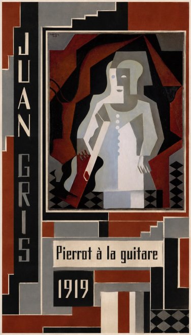 Juan Gris Pierrot À La Guitare No4 - Plakat