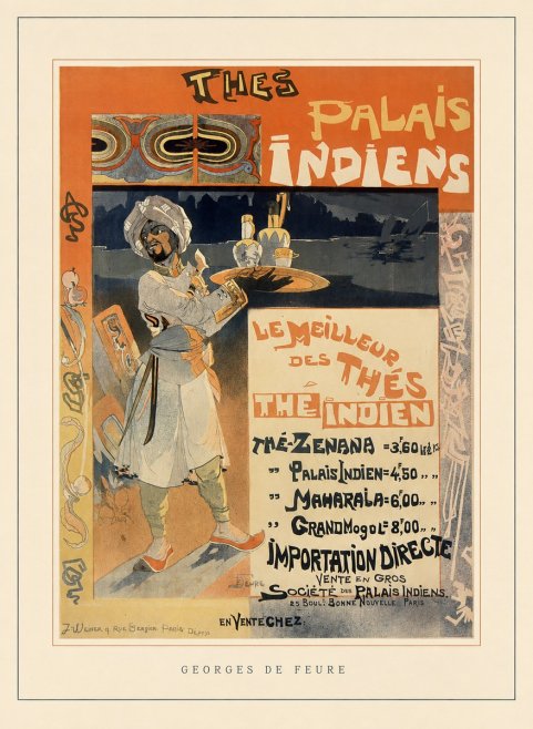 Georges de Feure Palais Indiens No4 - Plakat