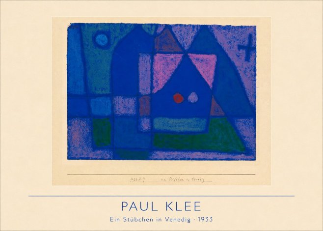 Paul Klee Ein Stübchen in Venedig No2 - Plakat