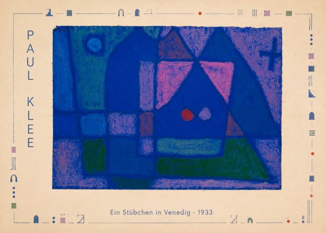 Paul Klee Ein Stübchen in Venedig No4 - Plakat
