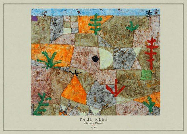 Paul Klee Südliche Gärten No4 - Plakat