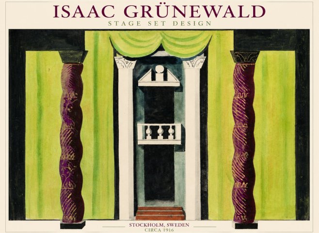 Isaac Grünewald Stage Set Design No1 - Plakat