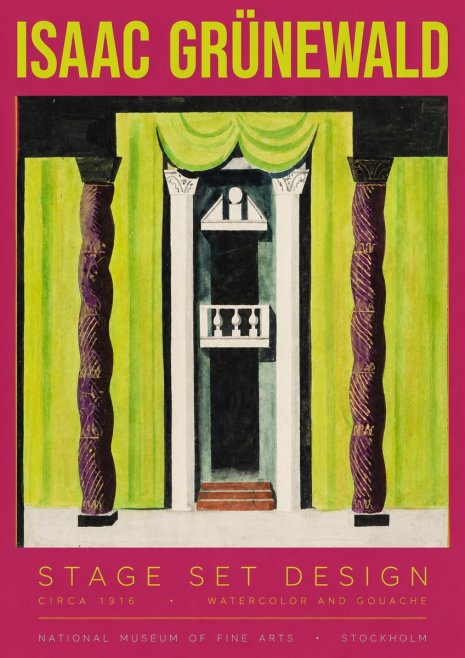 Isaac Grünewald Stage Set Design No3 - Plakat