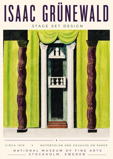Isaac Grünewald Stage Set Design No6 - Plakat