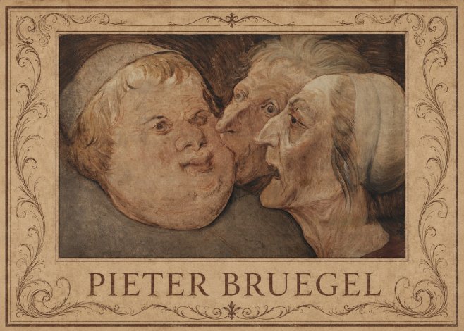 Pieter Bruegel Three Grotesque Heads No1 - Plakat